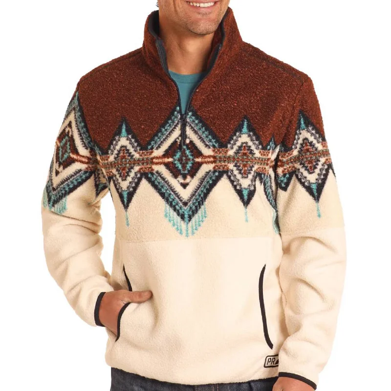 Powder River Men's Dark Brown Berber Pullover