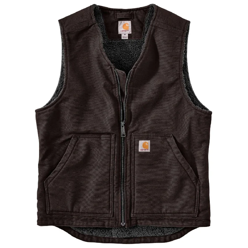 Men's Washed Duck Sherpa Lined Vest 104394