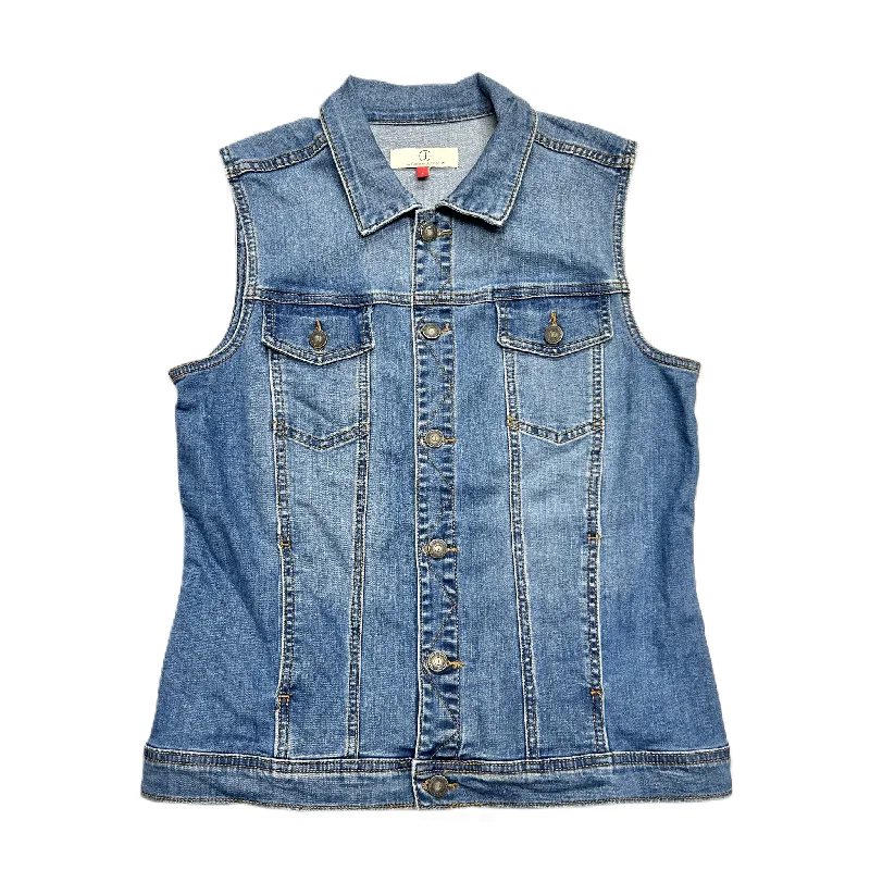 Vest Other By Cookie Johnson In Blue Denim, Size: L