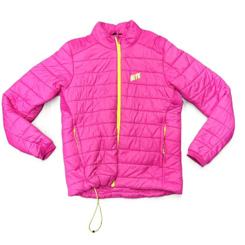 Jacket Puffer & Quilted By Buyk In Pink, Size: M