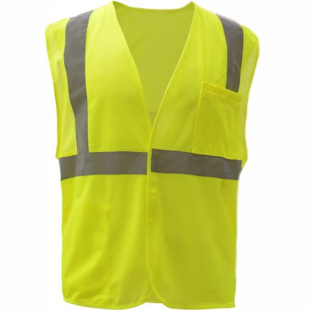 High Vis Class 2 Mesh Hook and Loops Safety Vest 1003