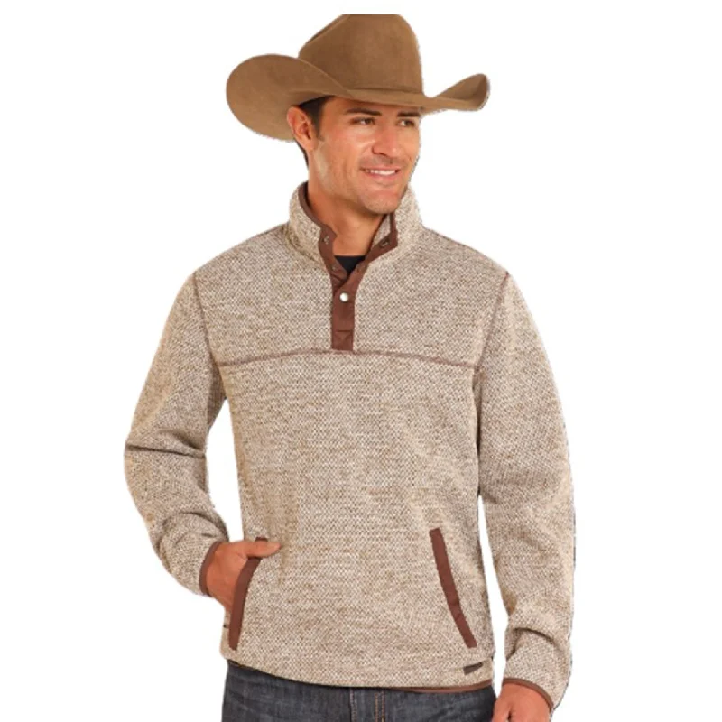 Powder River Men's Tan Melange Pullover