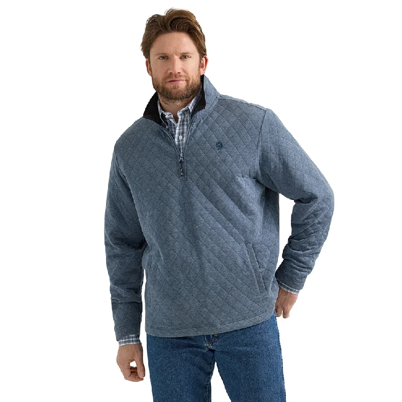 Wrangler Men's George Strait Quarter Zip Quilted Pullover