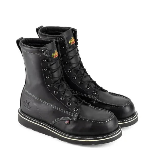 American Heritage Midnight Series 8" Black Moc Safety Toe