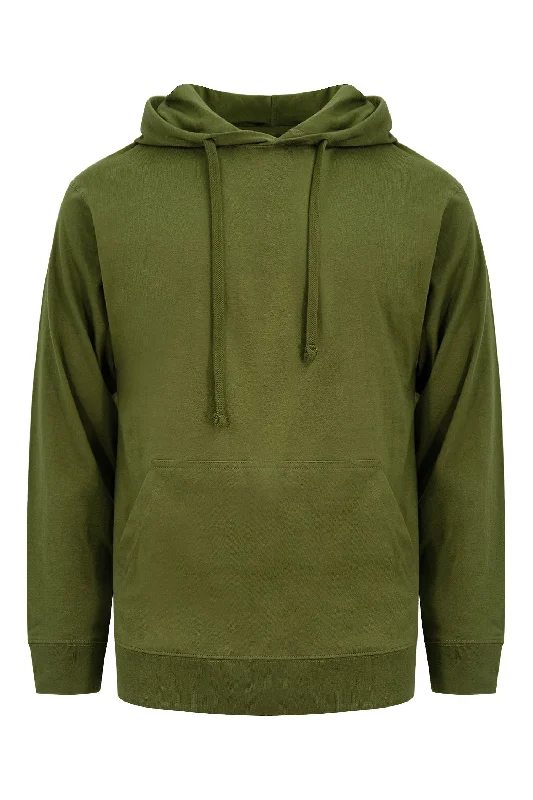 Men's Essential Cross-Dyed Heather Jersey Pullover Hoodie (New Colorways)