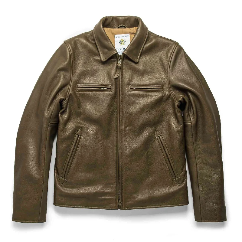 The Moto Jacket in Loden Steerhide