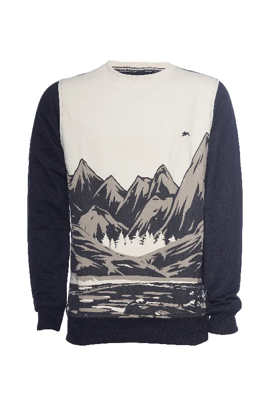 Taylor | Printed Fleece Crew