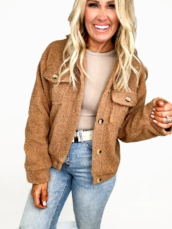 Taupe Sherpa Haven Jacket