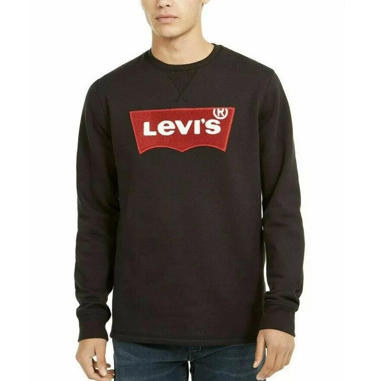 Levi's Men's Logo Graphic Crewneck Sweatshirt Red Size 2 Extra Large - XXL