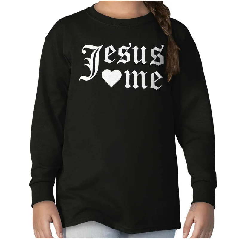 Jesus Hearts Me Youth Long Sleeve T-Shirt