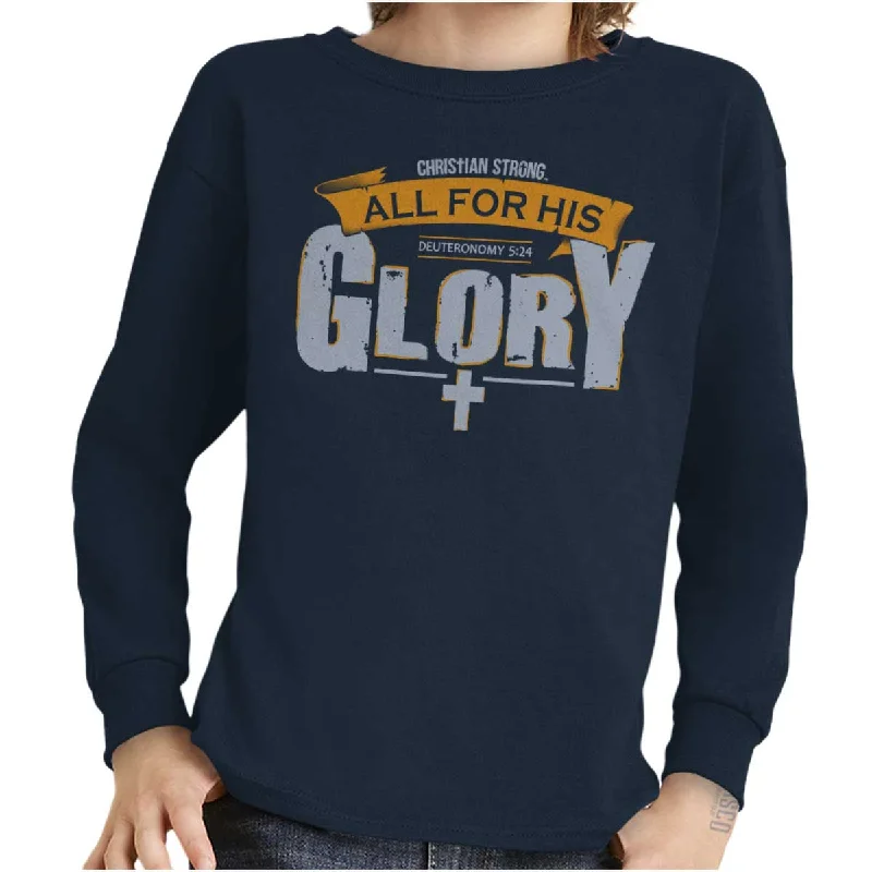 All for His Glory Youth Long Sleeve T-Shirt