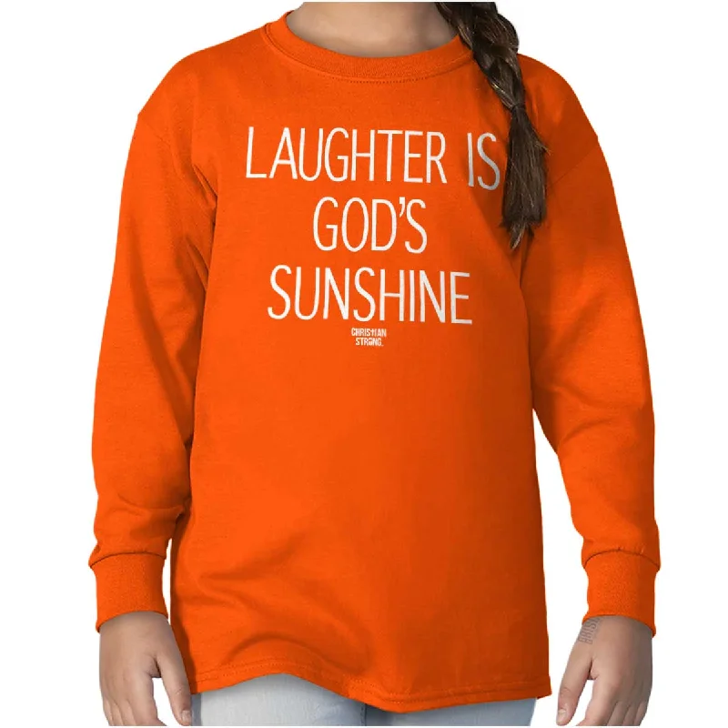 Laughter is God's Sunshine Youth Long Sleeve Shirt