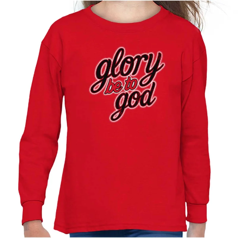 Glory Be to God Youth Long Sleeve T-Shirt