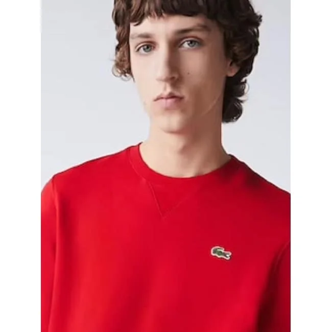 Lacoste Men's Classic Pullover Red Size 7