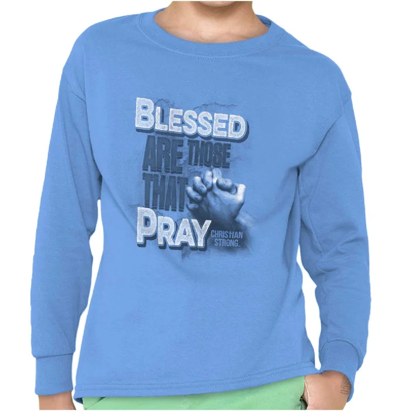 Blessed Pray Youth Long Sleeve T-Shirt