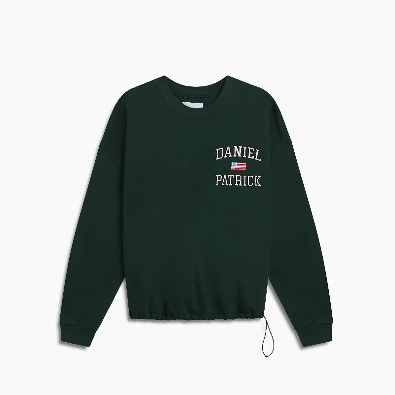 USA sweatshirt / hunter green