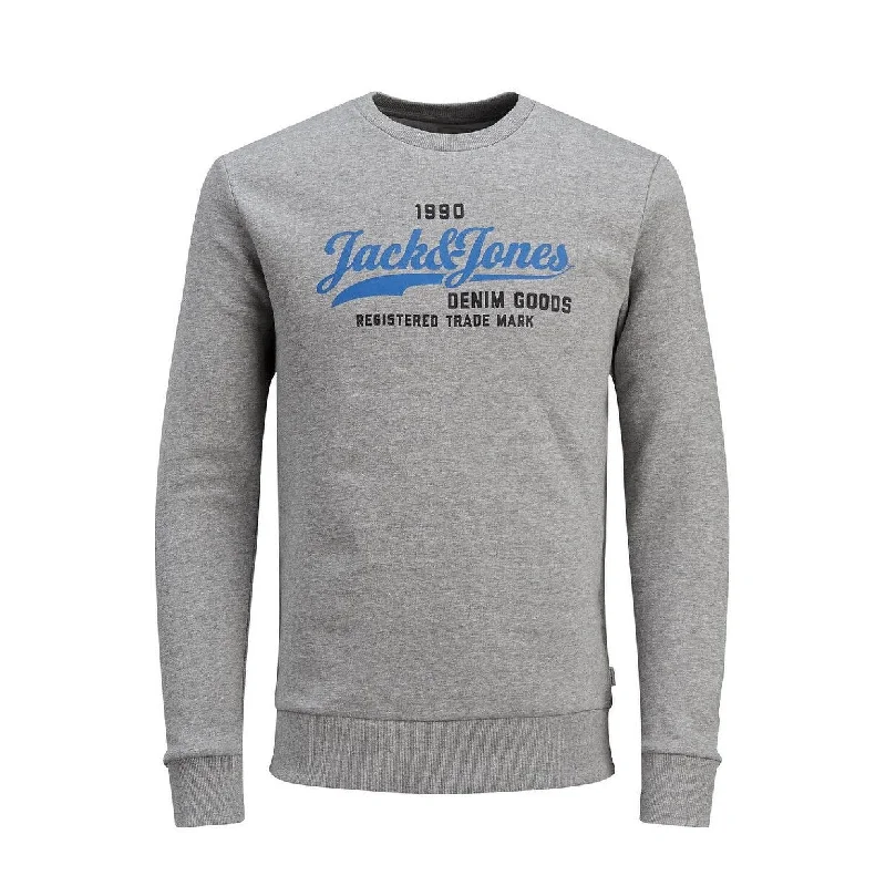 Jack & Jones Men's Crew Neck Sweatshirt Gray Size Extra Large - X-Large