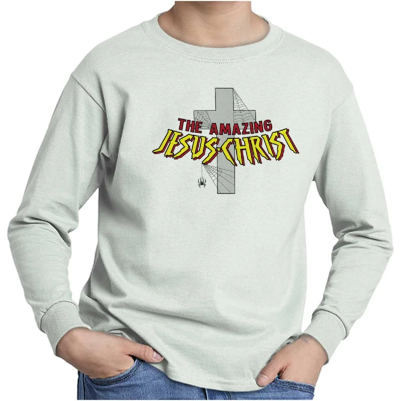 Amazing Jesus Christ Youth Long Sleeve T-Shirt