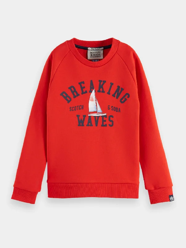 Kids - Regular-fit raglan sweatshirt