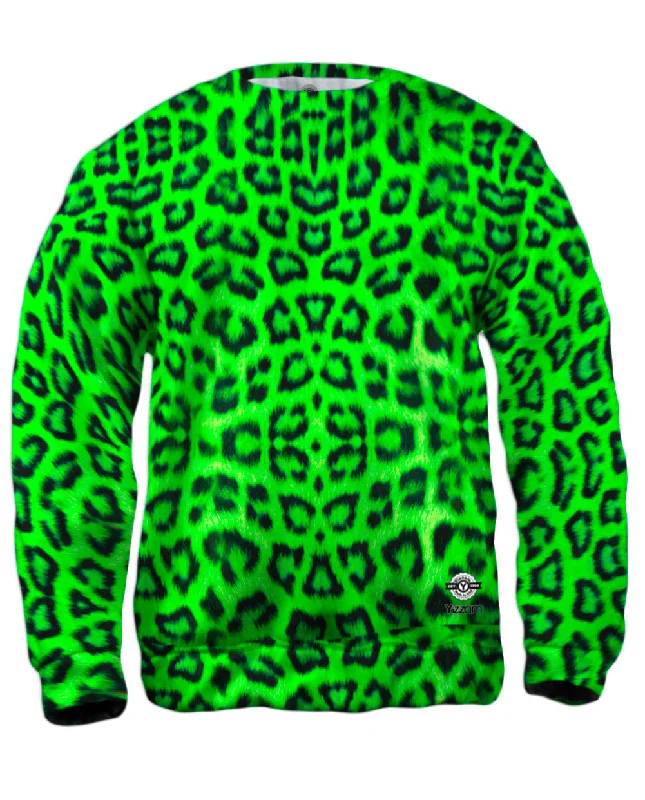 Neon Green Leopard Animal Skin