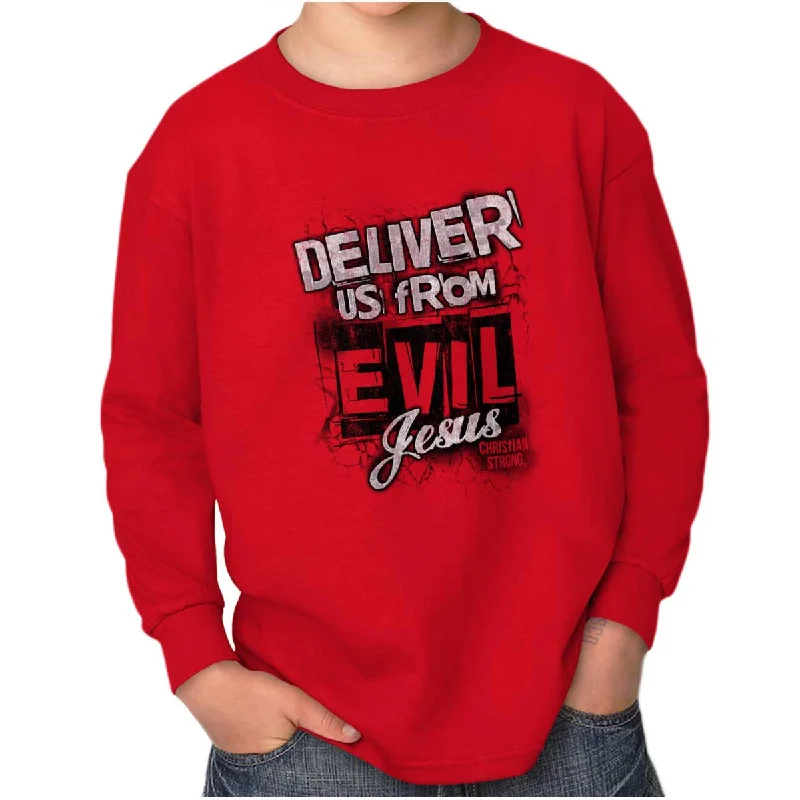 Deliver us from Evil Youth Long Sleeve T-Shirt