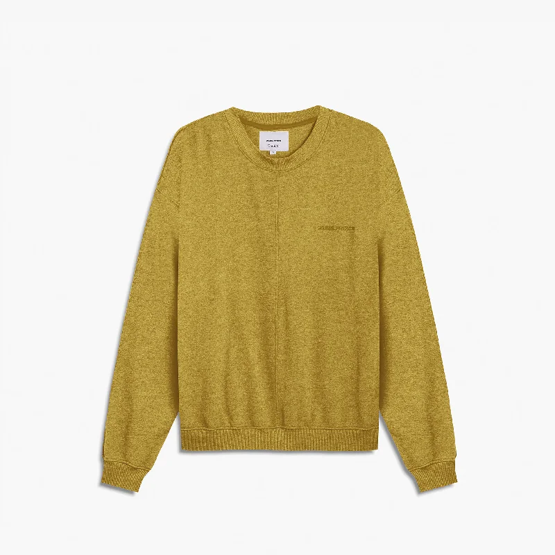 loop terry standard sweatshirt / mustard yellow