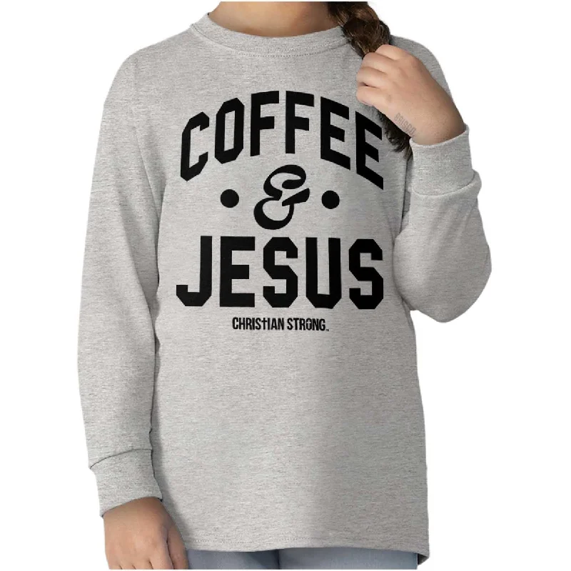 Coffee and Jesus Youth Long Sleeve T-Shirt