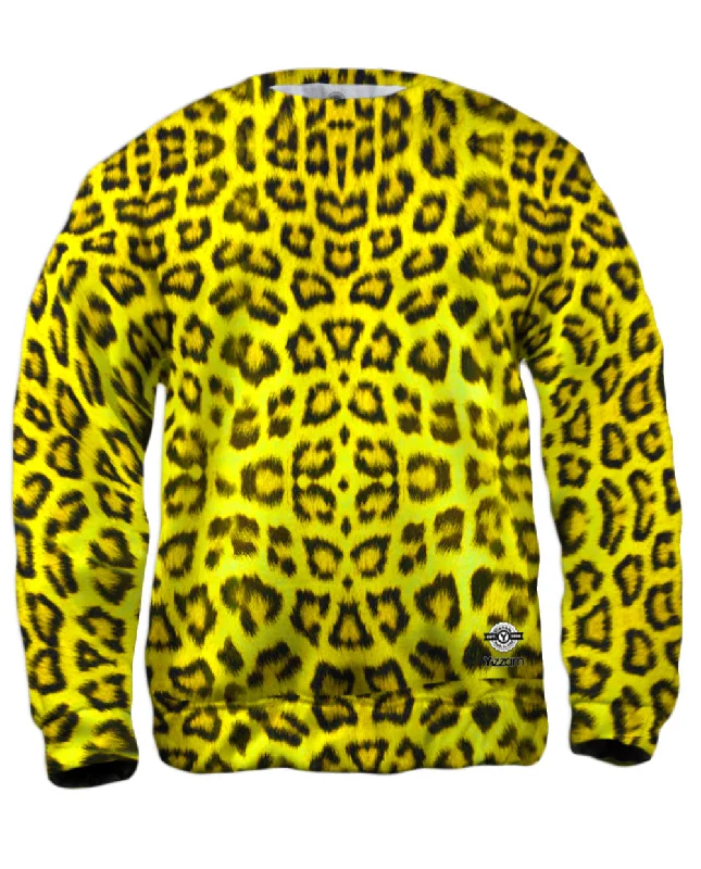 Neon Yellow Leopard Animal Skin