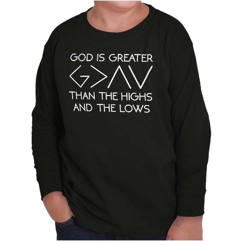 God is Greater Youth Long Sleeve T-Shirt