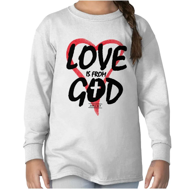 Love is From God Youth Long Sleeve T-Shirt