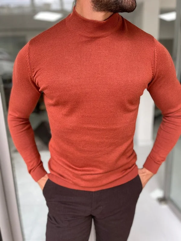 Bojo Tile Slim Fit Mock Turtleneck Sweater