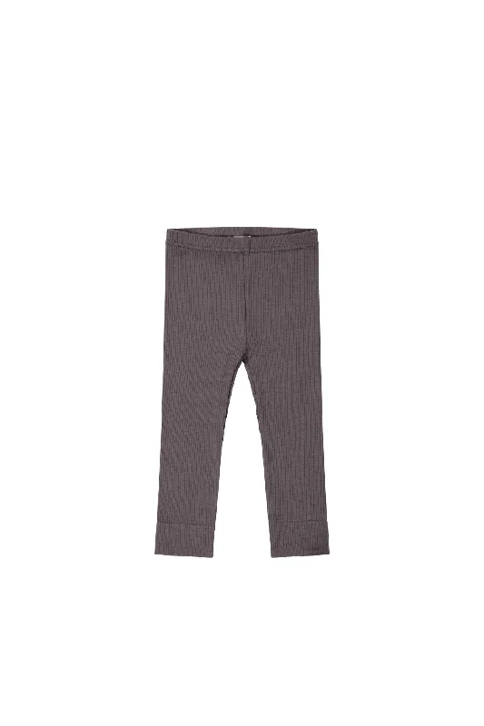 Organic Cotton Modal Everyday Legging - Carob