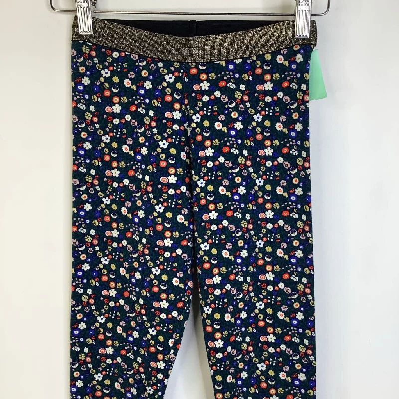 Size 9-10: Johnnie B. Blue/Colorful Floral Print Leggings