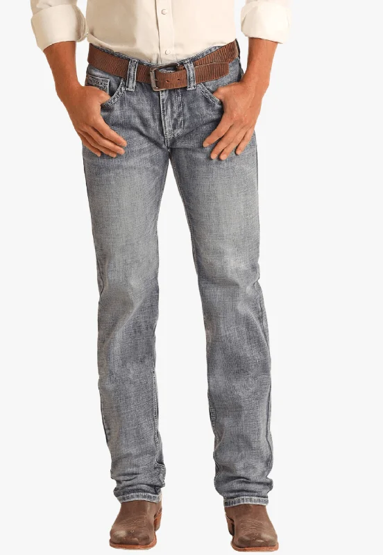 Fresh Comfort Rock & Roll Mens Pistol Regular Fit Tapered Stackable Bootcut Jean