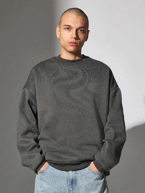 Cozy Sweaters Oversized Fit Sweatshirt With Side Pockets