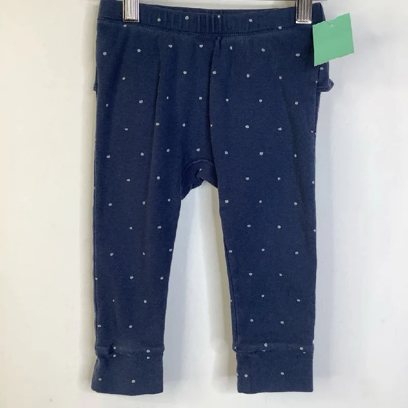 Size 18-24m: Tea Dark Blue/White Polka Dots Leggings