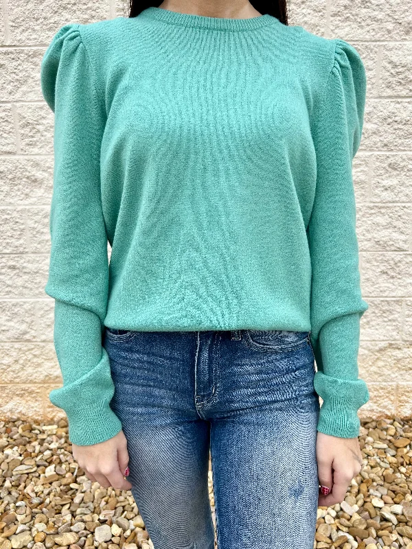 Meet Your Match Green Sweater