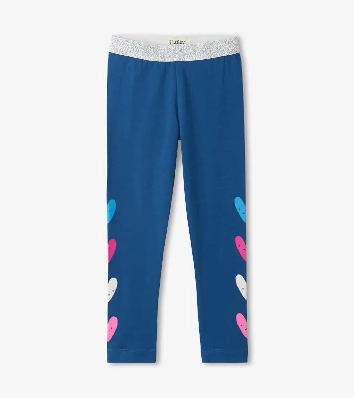 Colourful Hearts Fun Waist Leggings | Hatley