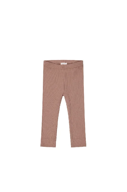 Organic Cotton Modal Everyday Legging - Powder