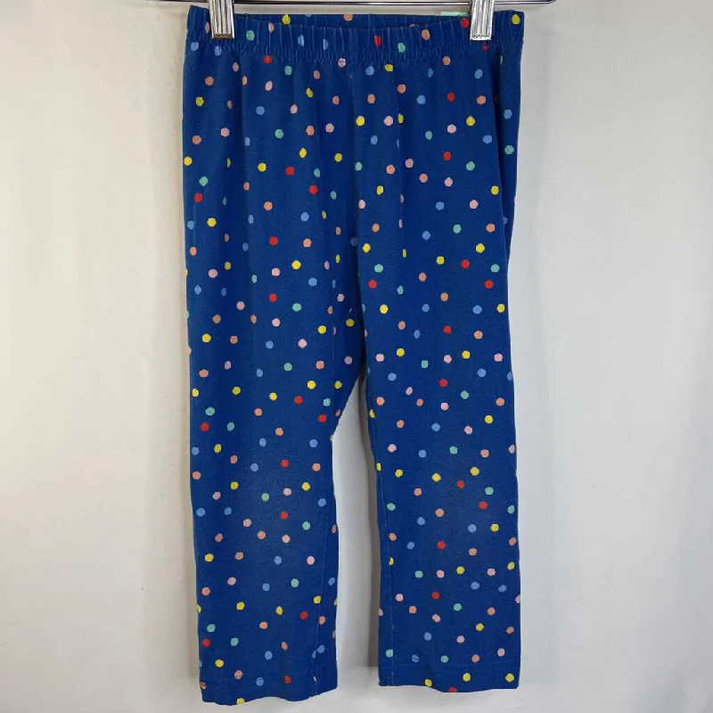 Size 8 (130): Hanna Andersson Blue/Colorful Polka Dots Leggings