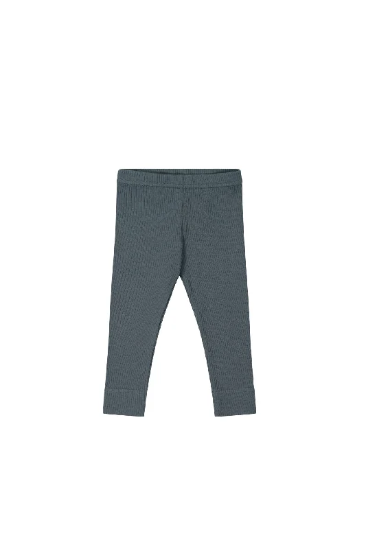 Organic Cotton Modal Everyday Legging - Smoke