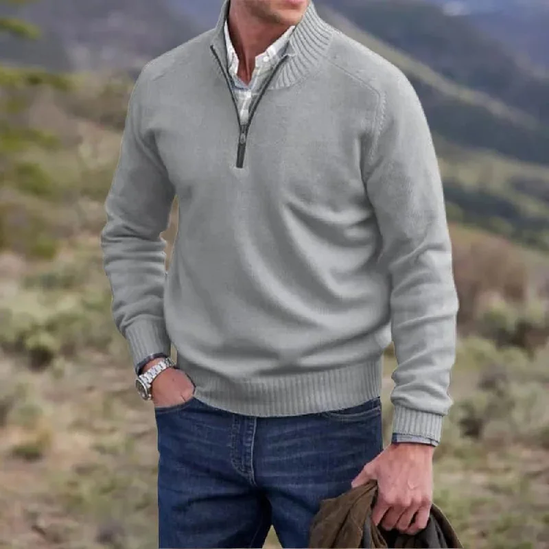 LUKE™ | ELEGANT CASHMERE SWEATER WITH ZIP