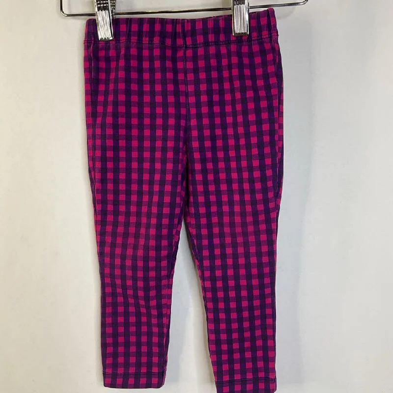 Size 18-24m: Primary Pink Plaid Leggings