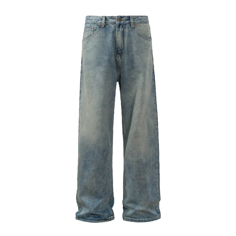 Autumn Selection Gradient Retro Men's Casual Straight Trousers