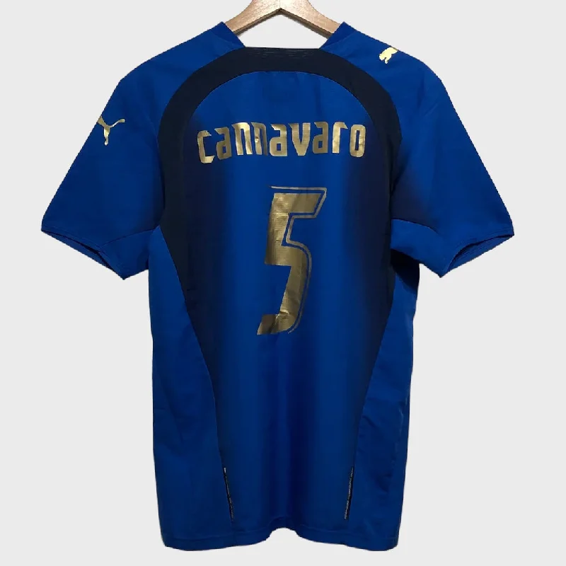 2006/07 Fabio Cannavaro Italy Home Soccer Jersey XS