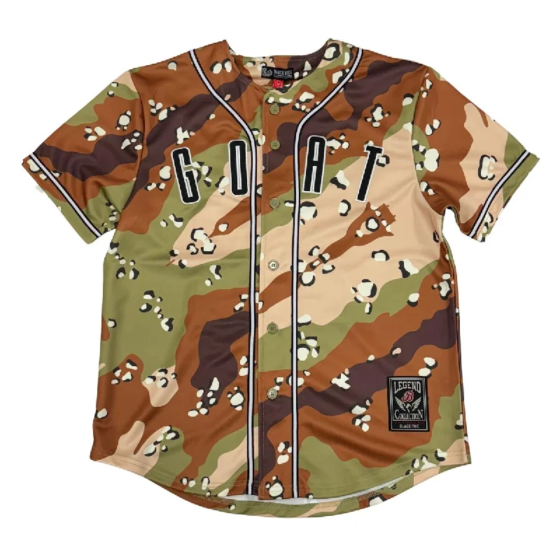 Black Pike Goat Baseball Jersey (Olive)