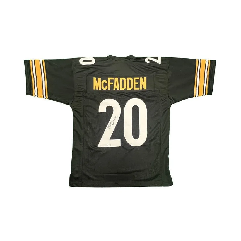 Bryant McFadden Signed Custom Black Home Football Jersey