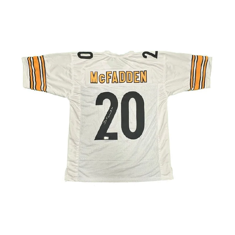 Bryant McFadden Signed Custom White Away Football Jersey