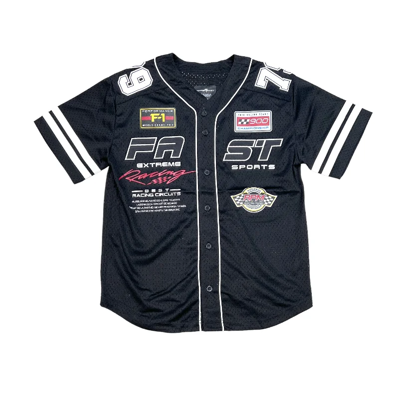 Copper Rivet Mesh Racing Jersey (Black)