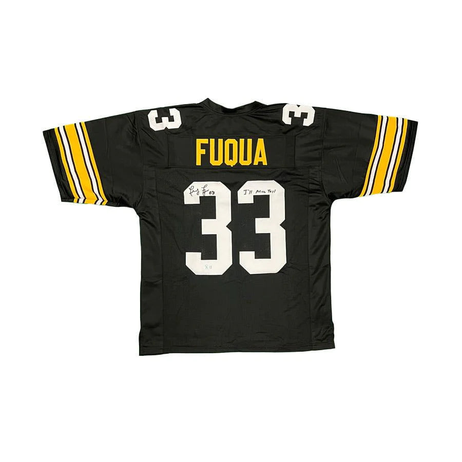 Frenchy Fuqua Signed Black Custom Jersey with "I'll Never Tell"